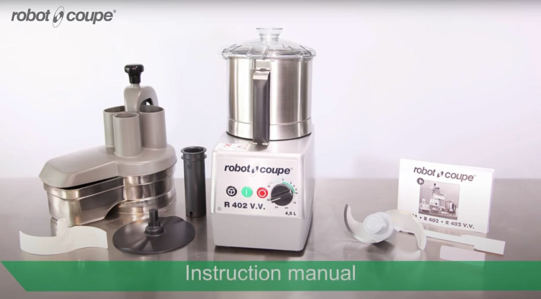 R 402 V.V. Food Processors : Cutter and Vegetable slicer - Robot Coupe