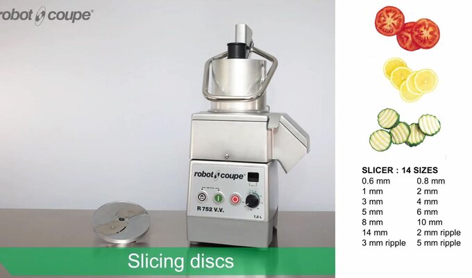 R 752 V.V. Food Processors : Cutter and Vegetable slicer - Robot Coupe