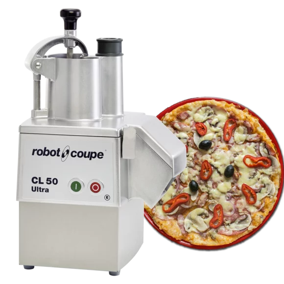 Robot Coupe CL50 Ultra Continuous Feed Food Processor with 2 Discs - 1 1/2  hp